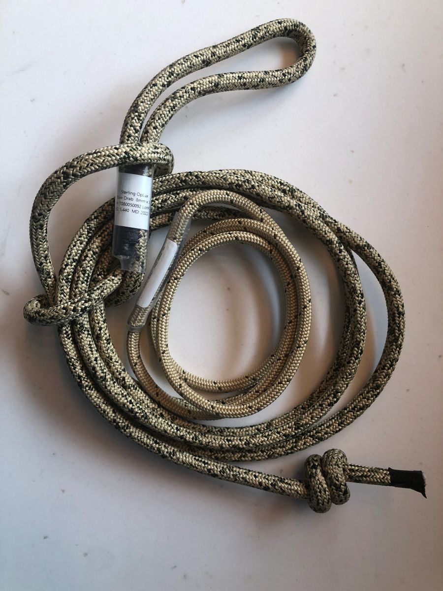 8mm Oplux Tether/Linemans Rope w/ 5" sewn eye